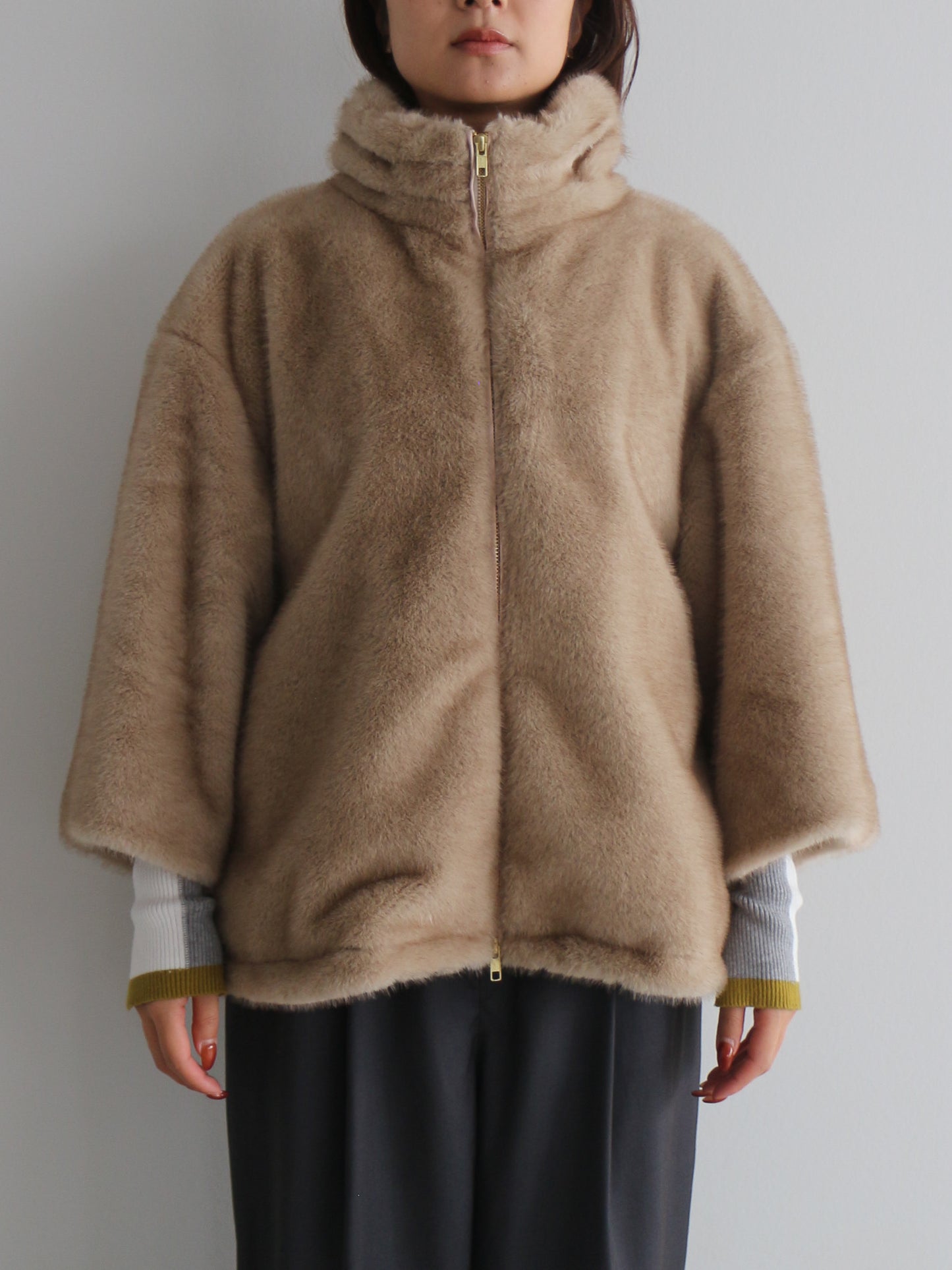 ミンクライクファーブルゾン