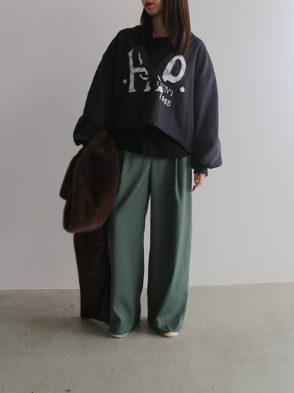 フロントアシメパンツ