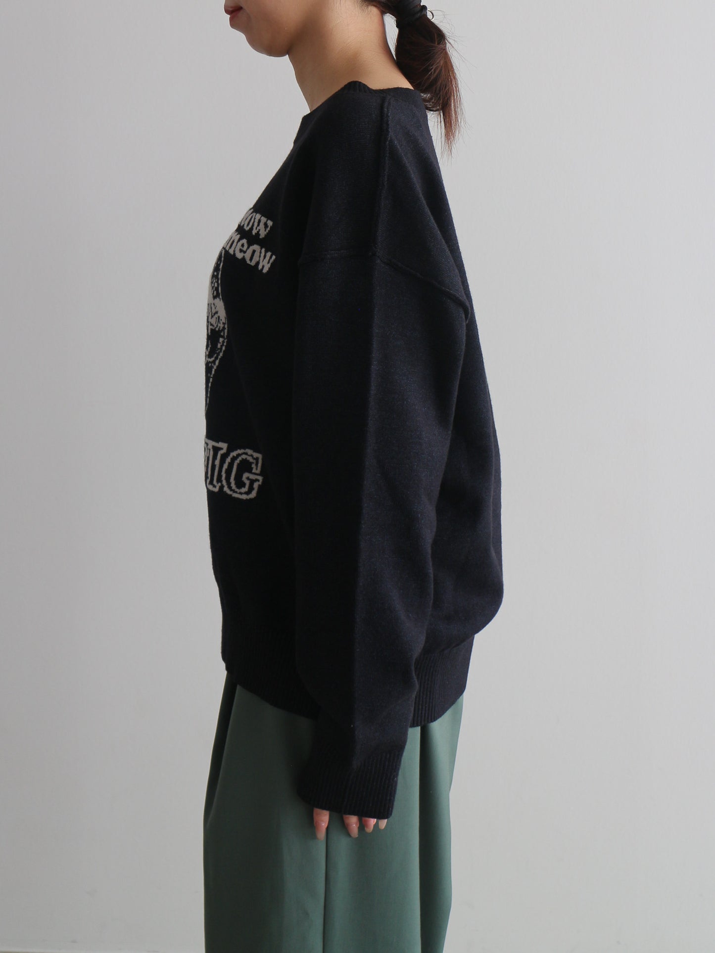 CATジャガードニット