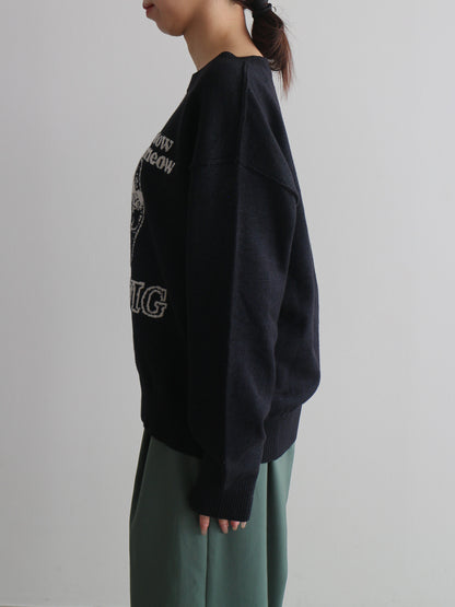 CATジャガードニット