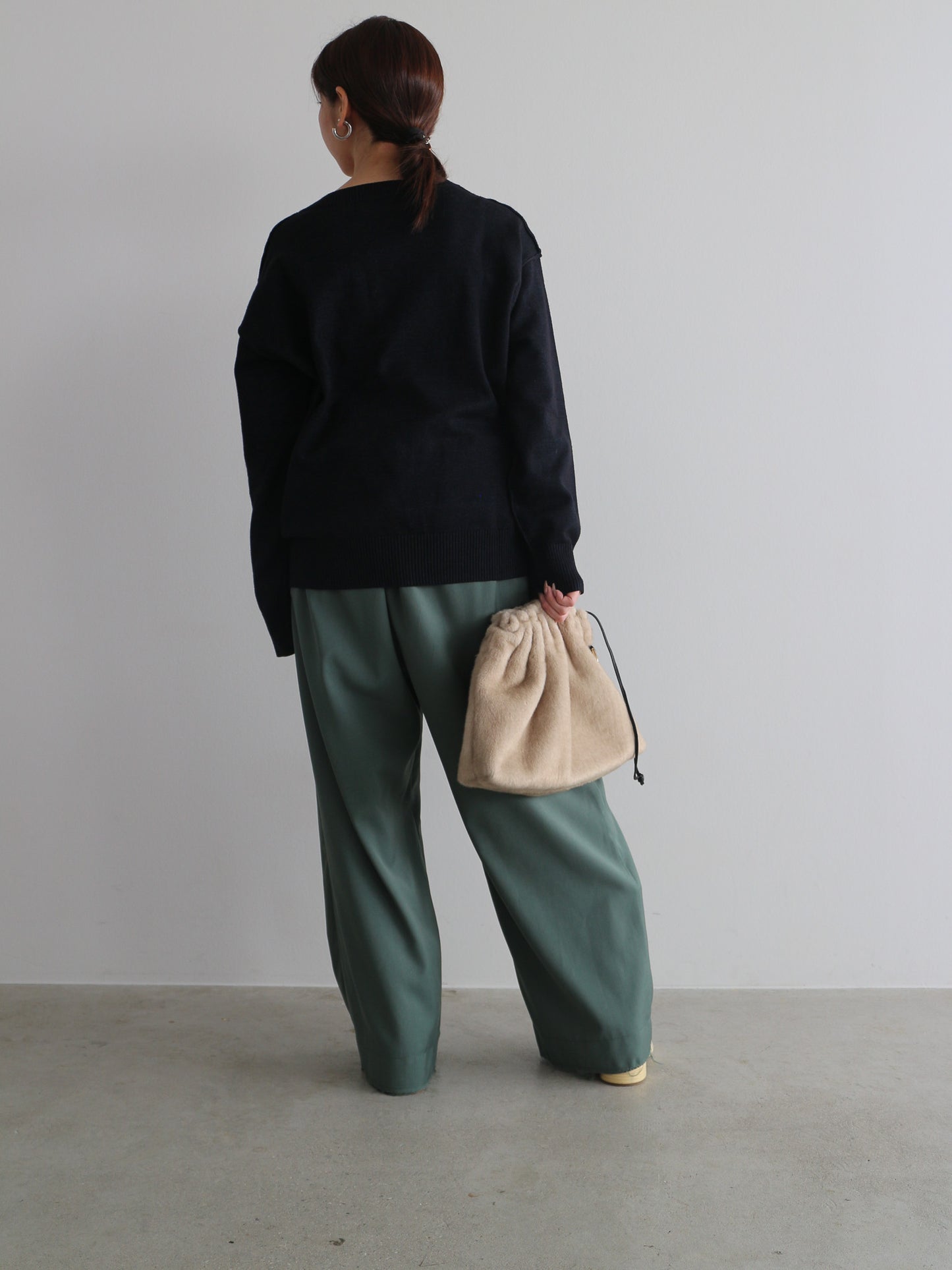 フロントアシメパンツ