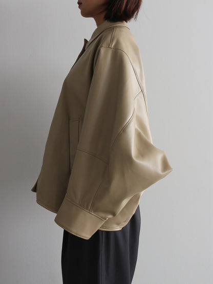 2WAY合皮ブルゾン