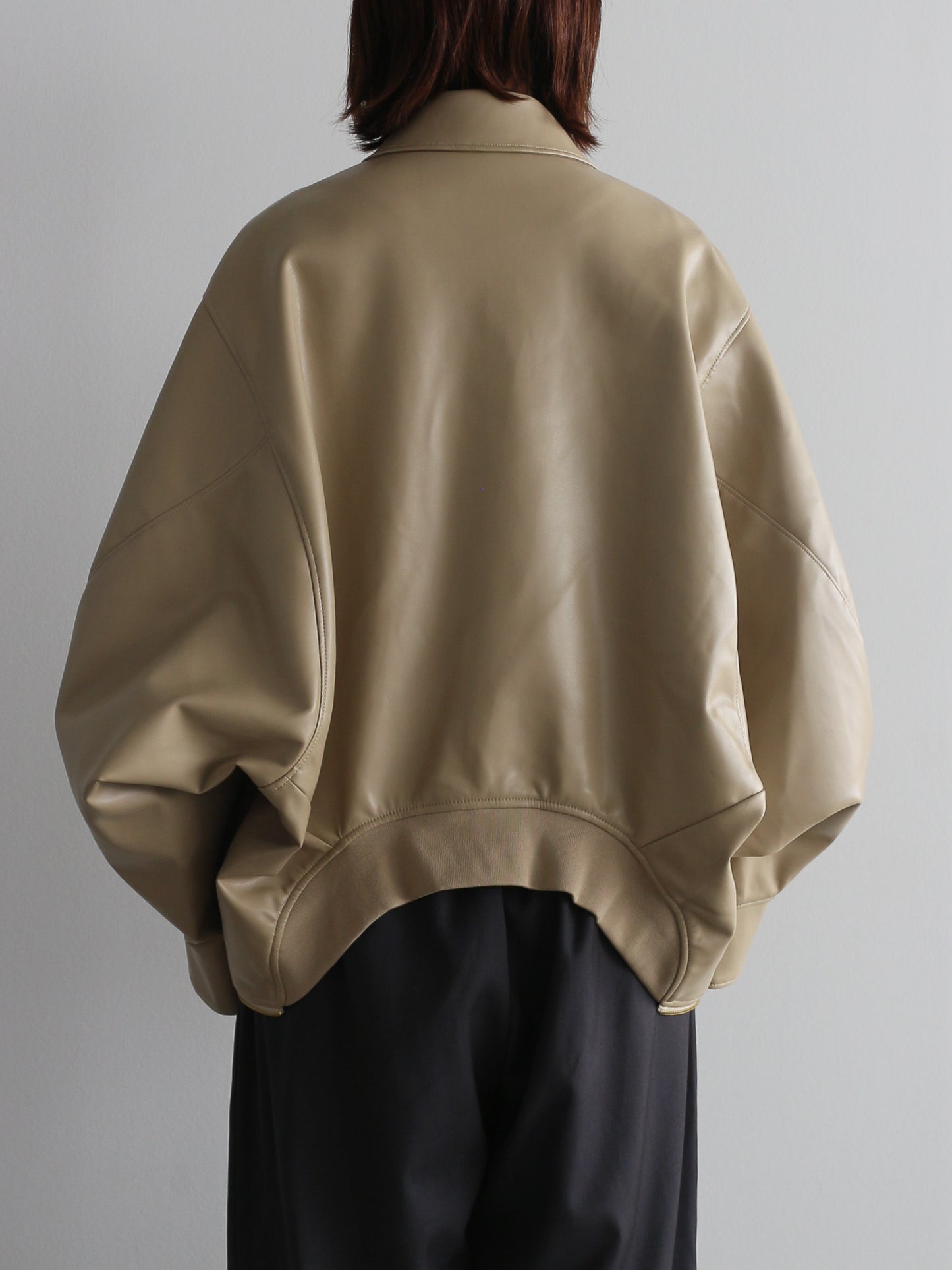 2WAY合皮ブルゾン