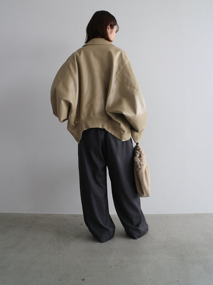 2WAY合皮ブルゾン