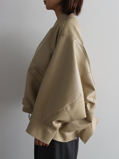 2WAY合皮ブルゾン