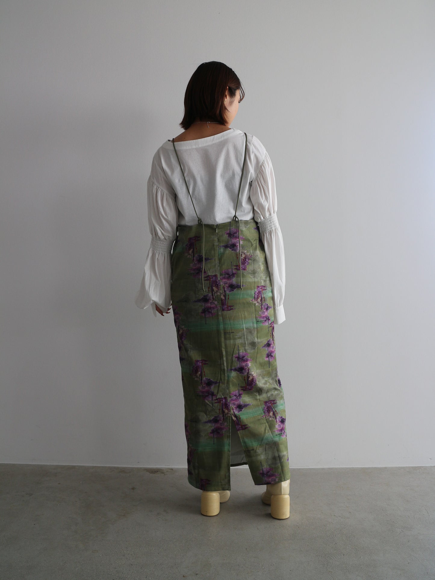 フラワープリントキャミワンピース