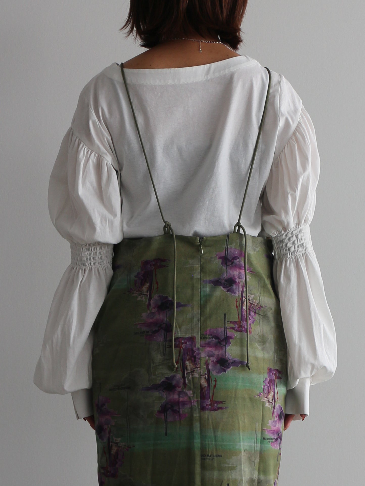 2WAYギャザースリーブT