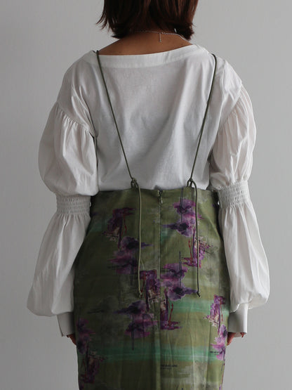 2WAYギャザースリーブT