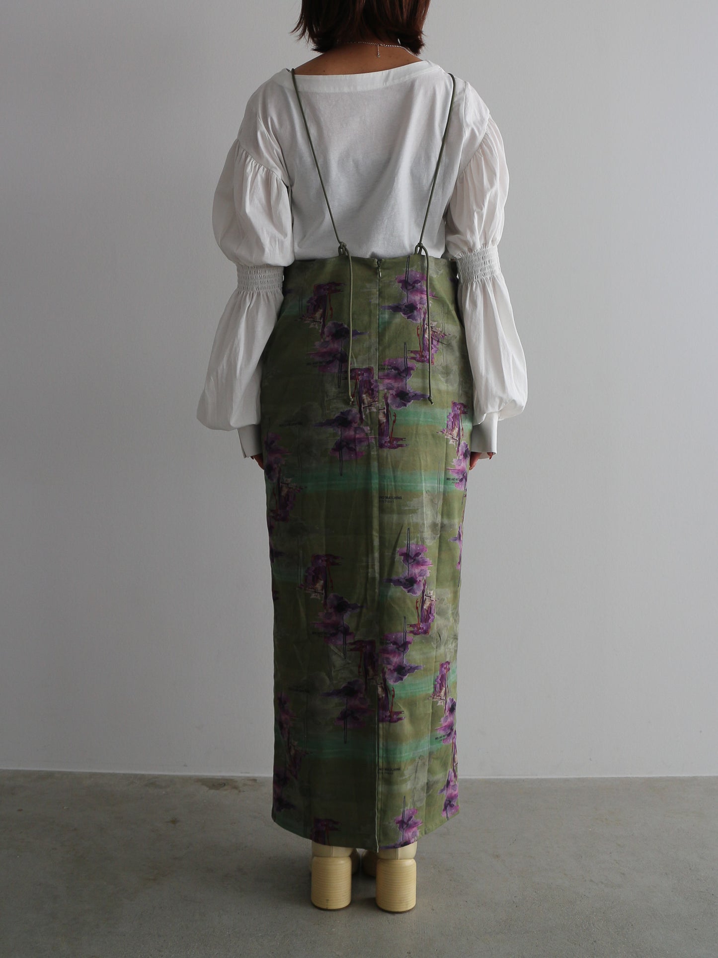 フラワープリントキャミワンピース