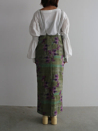 フラワープリントキャミワンピース