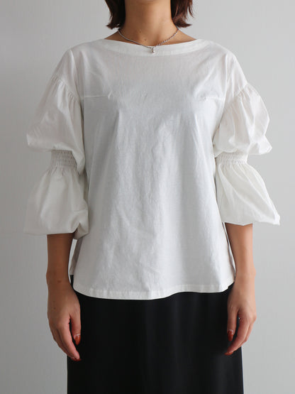 2WAYギャザースリーブT