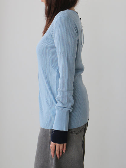 シアーリブカーディガン＆プルオーバーSET