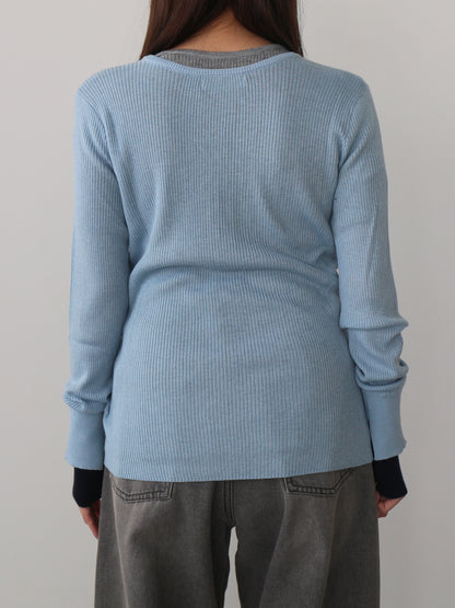 シアーリブカーディガン＆プルオーバーSET