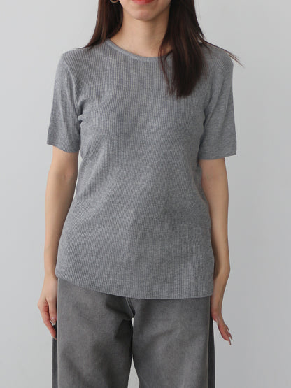 シアーリブカーディガン＆プルオーバーSET