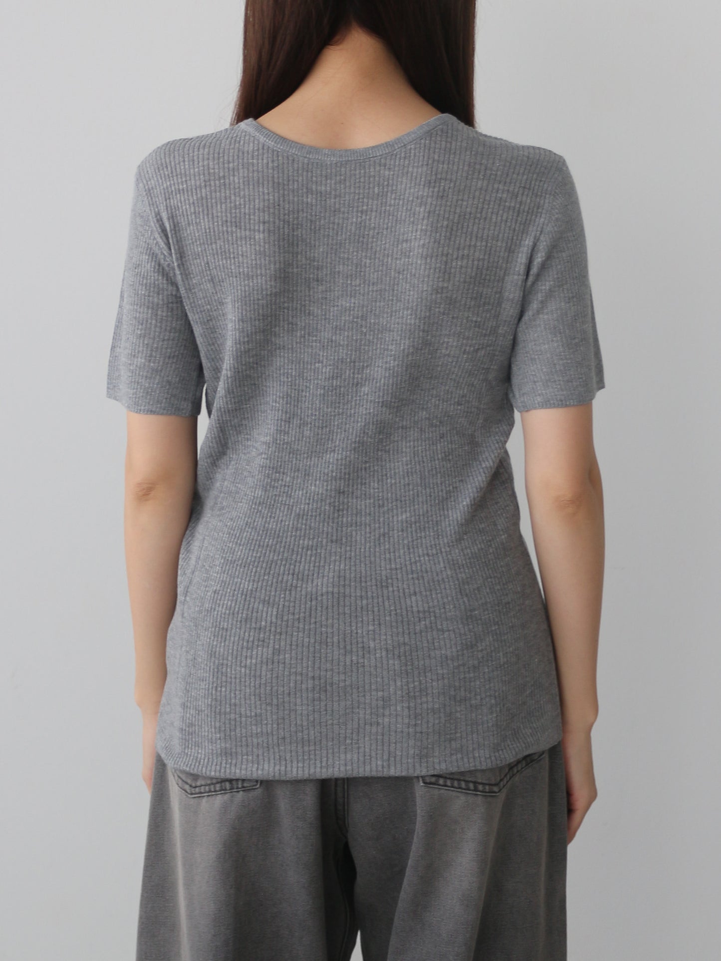 シアーリブカーディガン＆プルオーバーSET