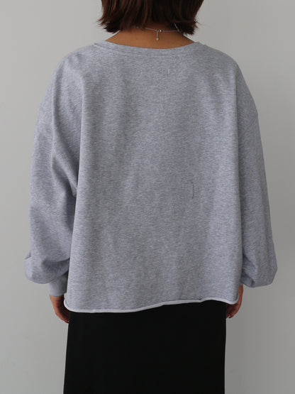 ロゴレーススウェットプルオーバー