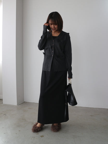 リボンカーディガン