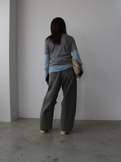 シアーリブカーディガン＆プルオーバーSET