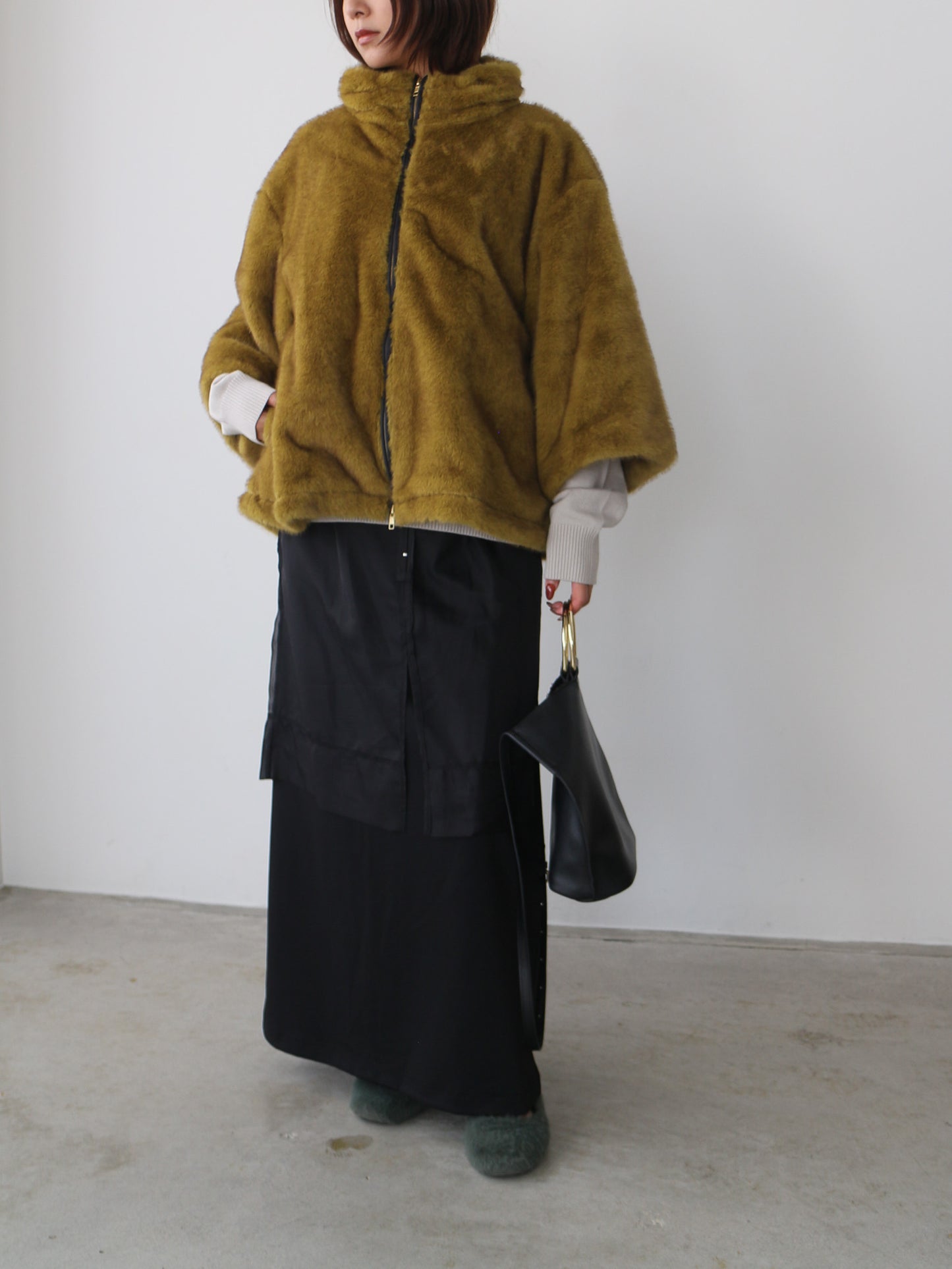 ミンクライクファーブルゾン