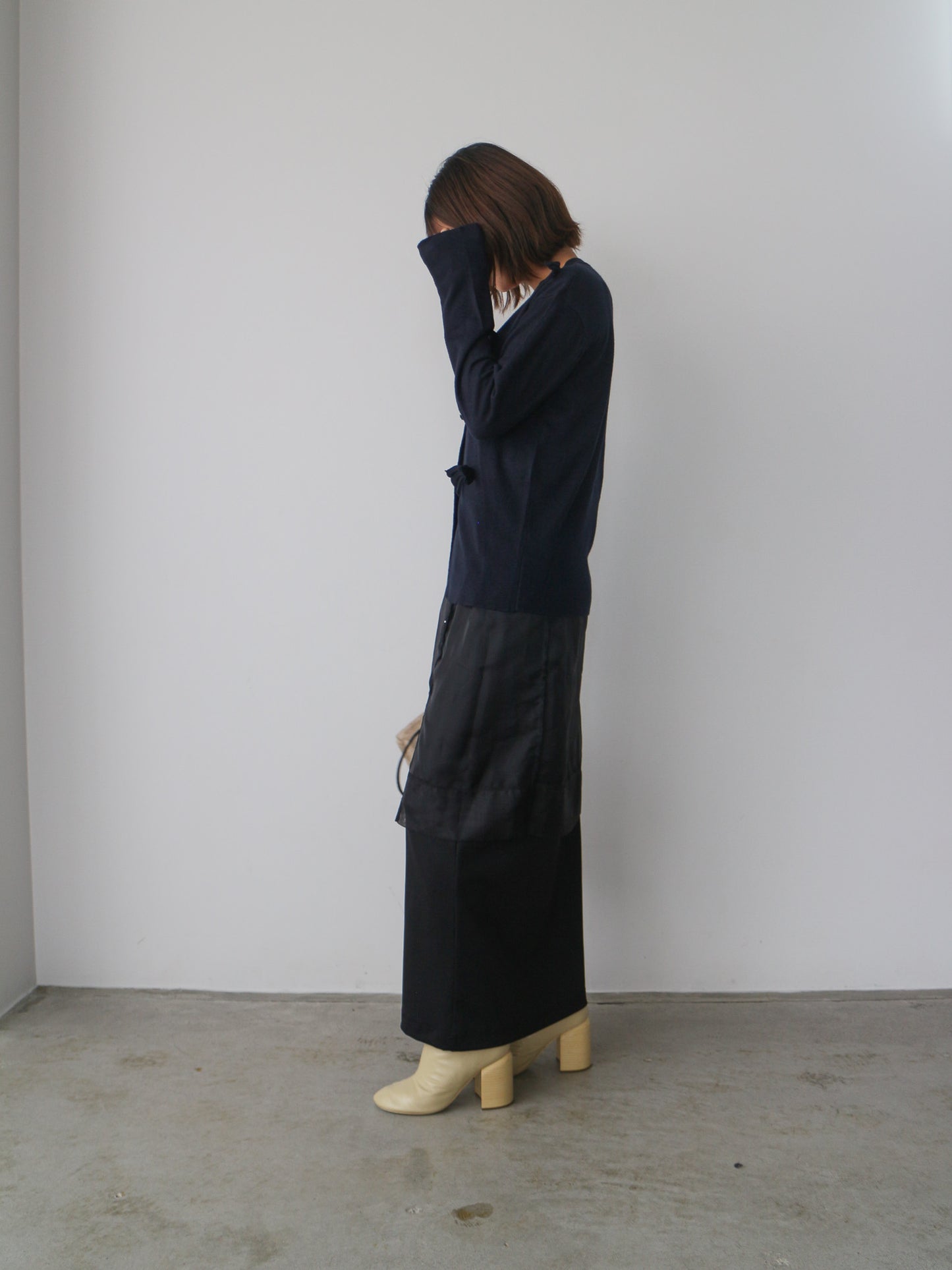 リボンカーディガン