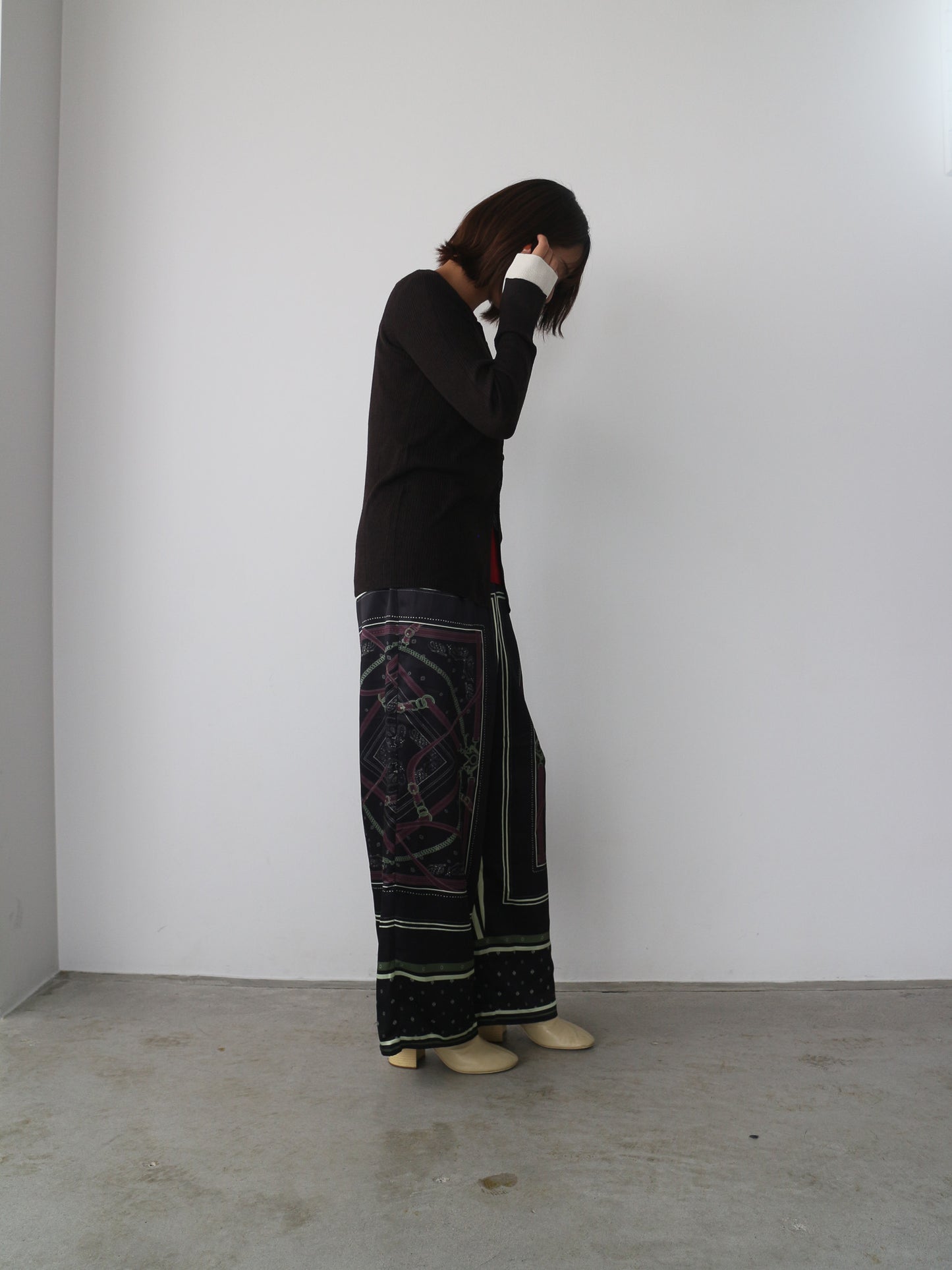 シアーリブカーディガン＆プルオーバーSET