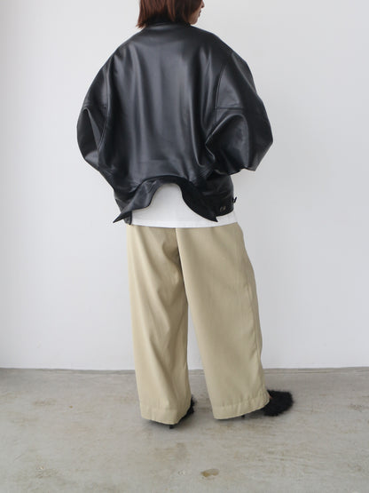 2WAY合皮ブルゾン