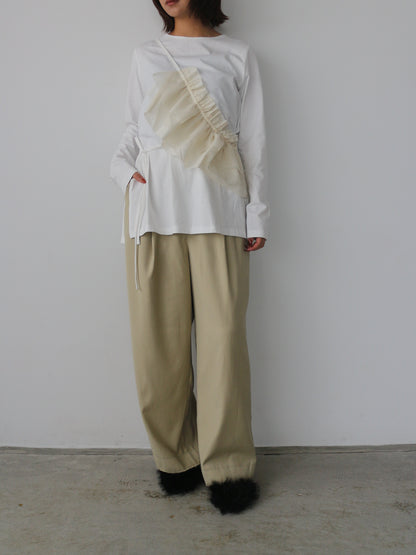 フロントアシメパンツ