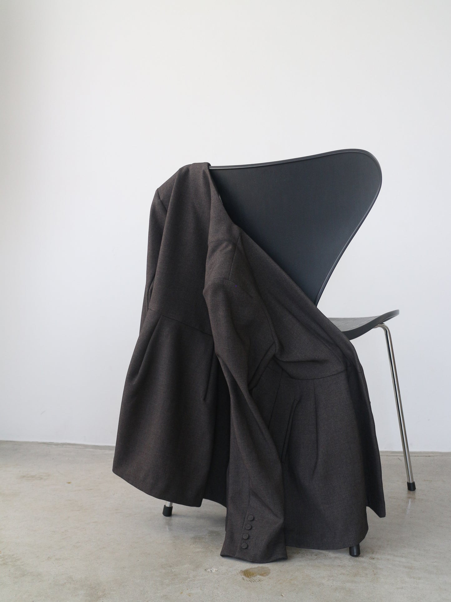 ノーカラーフレアジャケット　