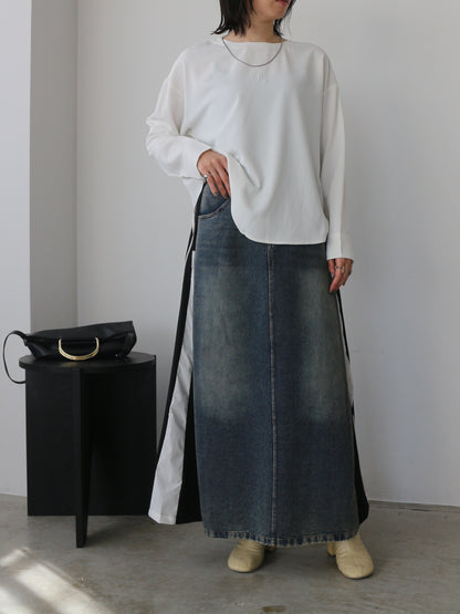 eru　2WAYロゴプリントプルオーバー