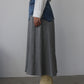 eru　ウェストデニム裏毛ドッキングスカート