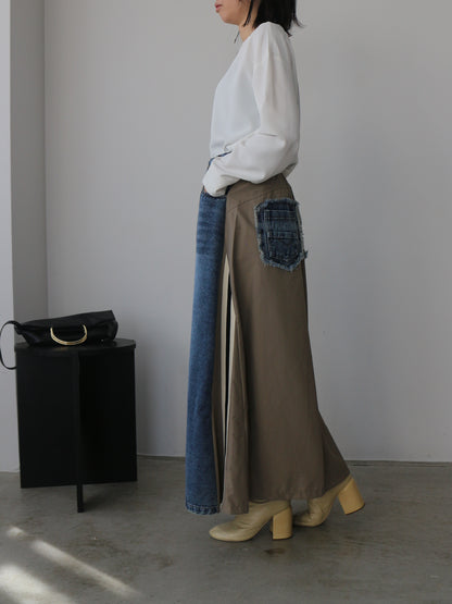 eru　スポーティラインデニムスカート