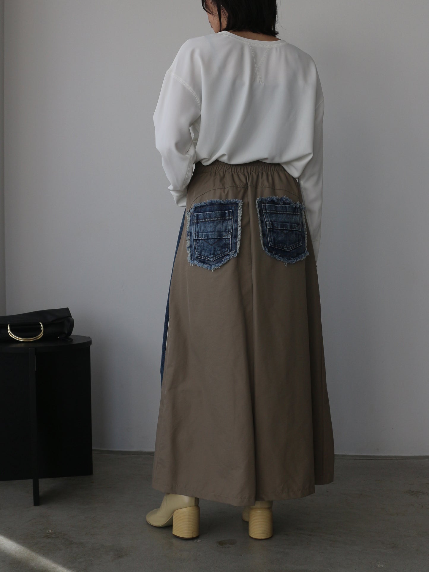 eru　スポーティラインデニムスカート