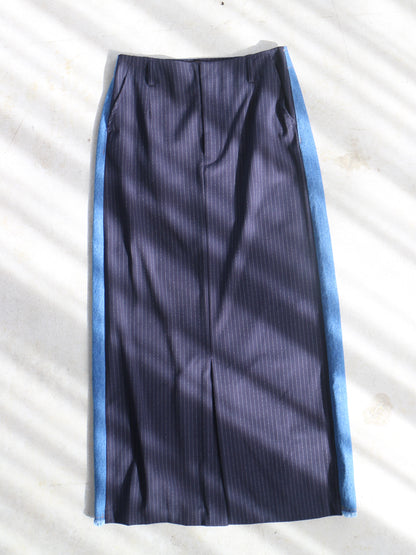 eru　ドッキングデニムスカート