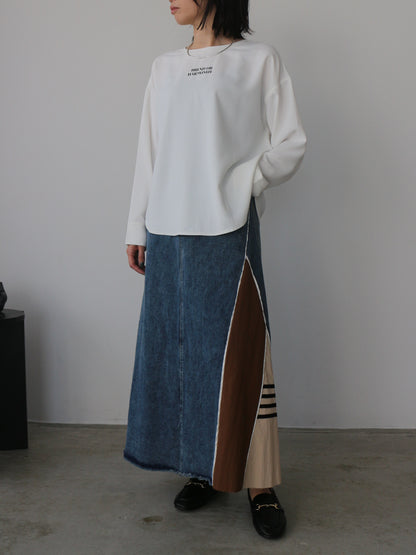 eru　スポーティラインデニムスカート