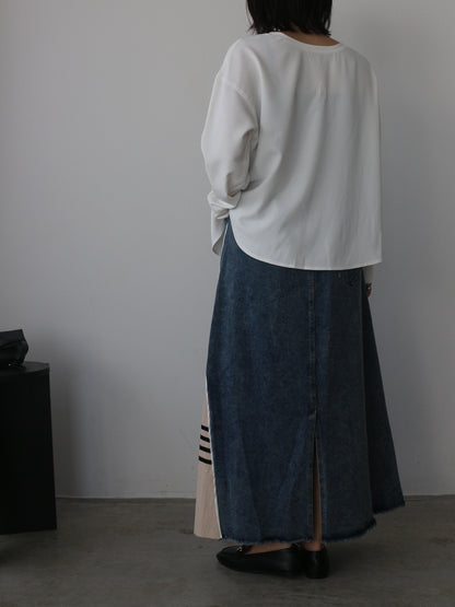 eru　スポーティラインデニムスカート