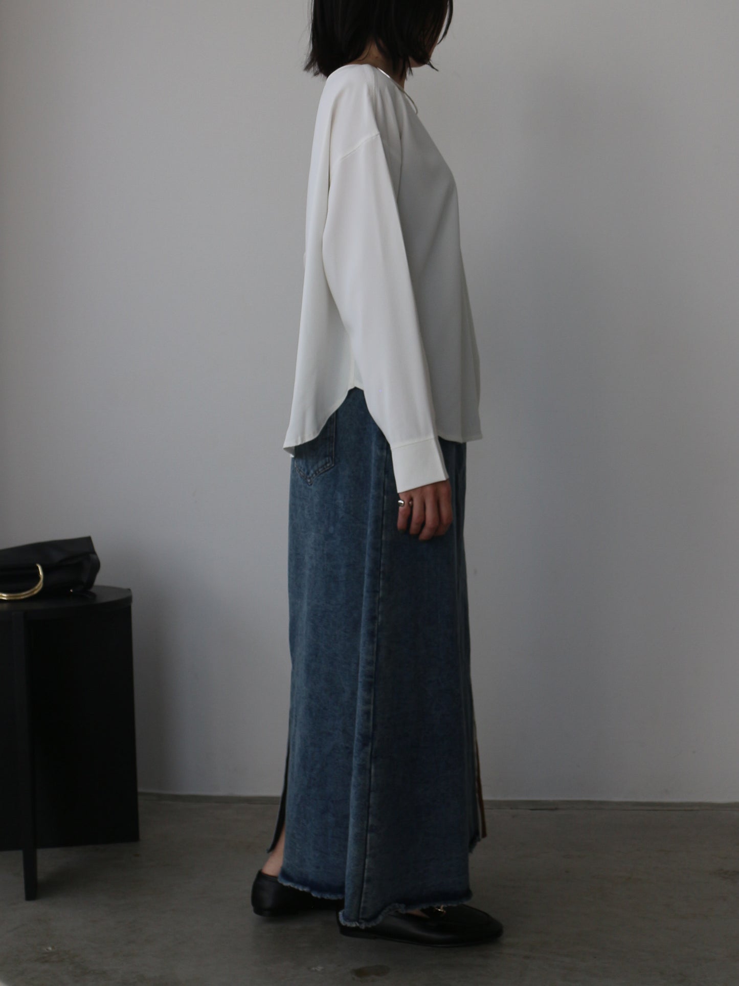 eru　スポーティラインデニムスカート