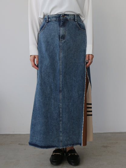 eru　スポーティラインデニムスカート