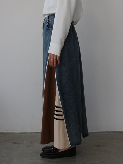 eru　スポーティラインデニムスカート