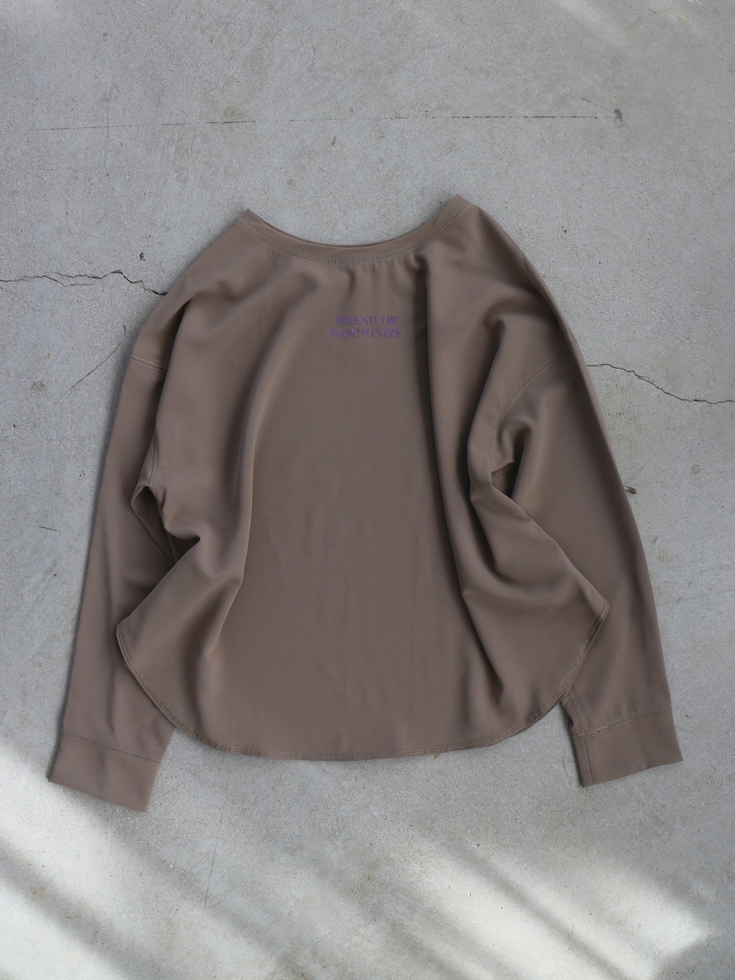 eru　2WAYロゴプリントプルオーバー