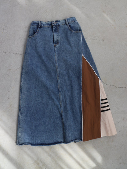 eru　スポーティラインデニムスカート