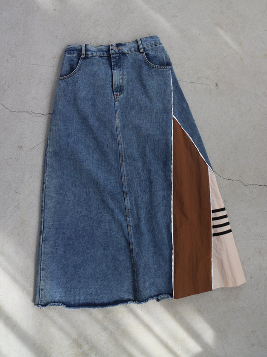 eru　スポーティラインデニムスカート