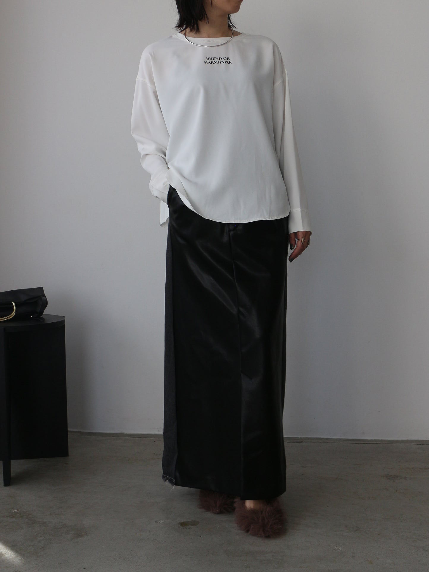 eru　ドッキングデニムスカート