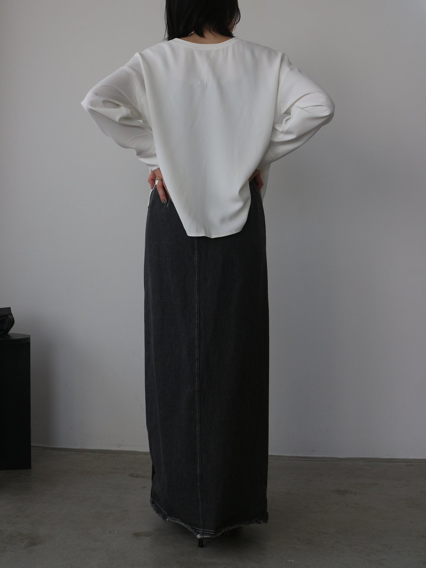 eru　ドッキングデニムスカート