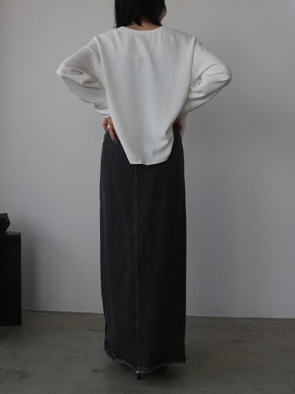 eru　ドッキングデニムスカート