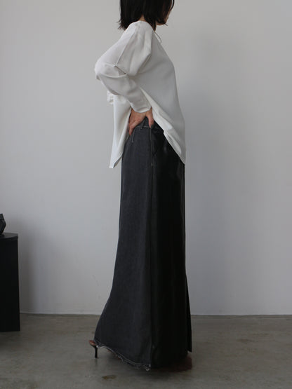 eru　ドッキングデニムスカート