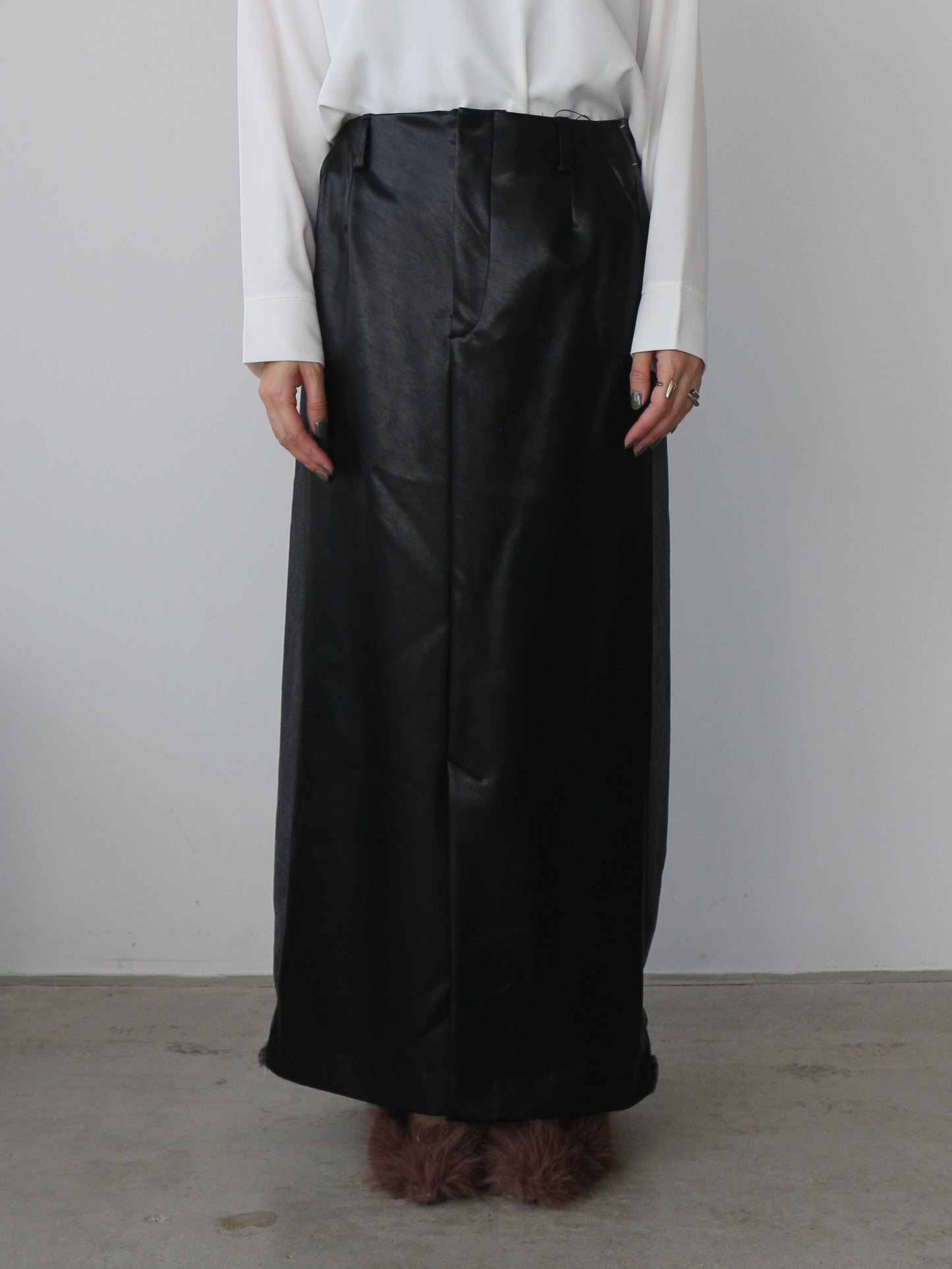 eru　ドッキングデニムスカート