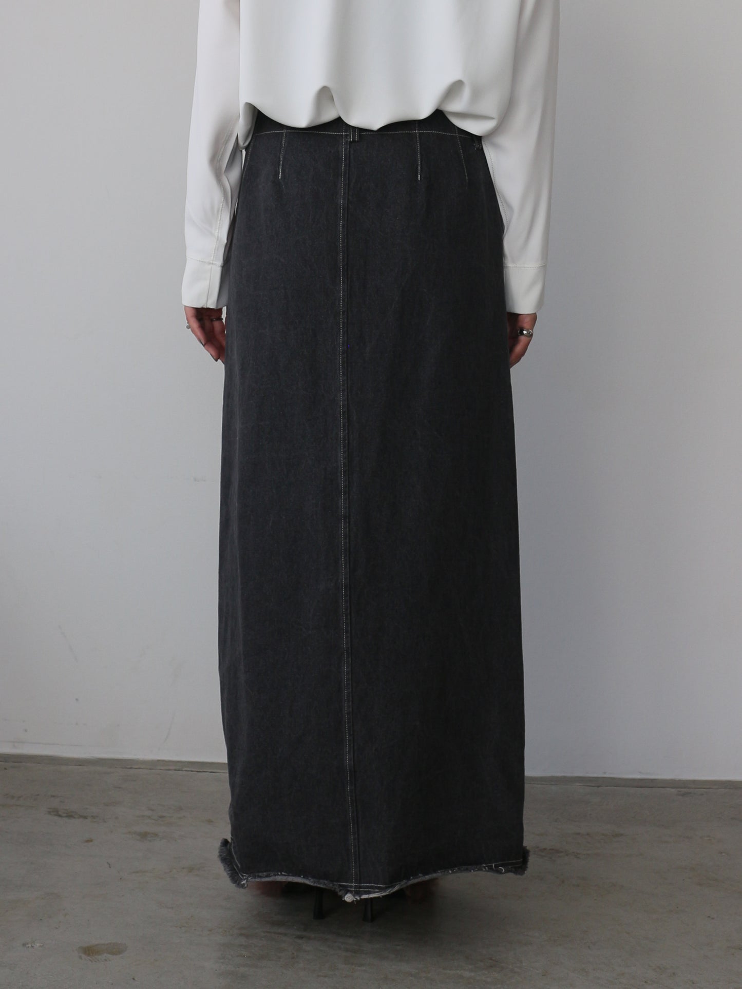 eru　ドッキングデニムスカート