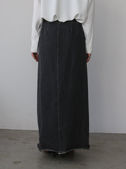 eru　ドッキングデニムスカート