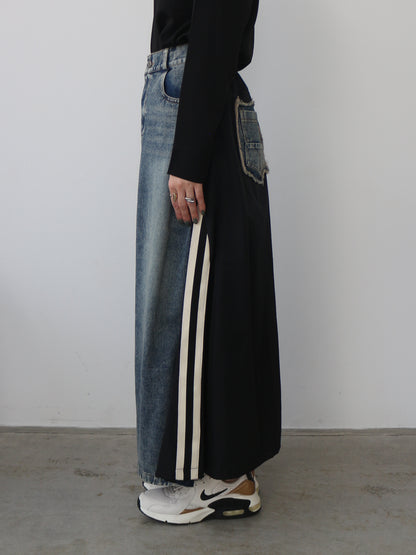 eru　スポーティラインデニムスカート