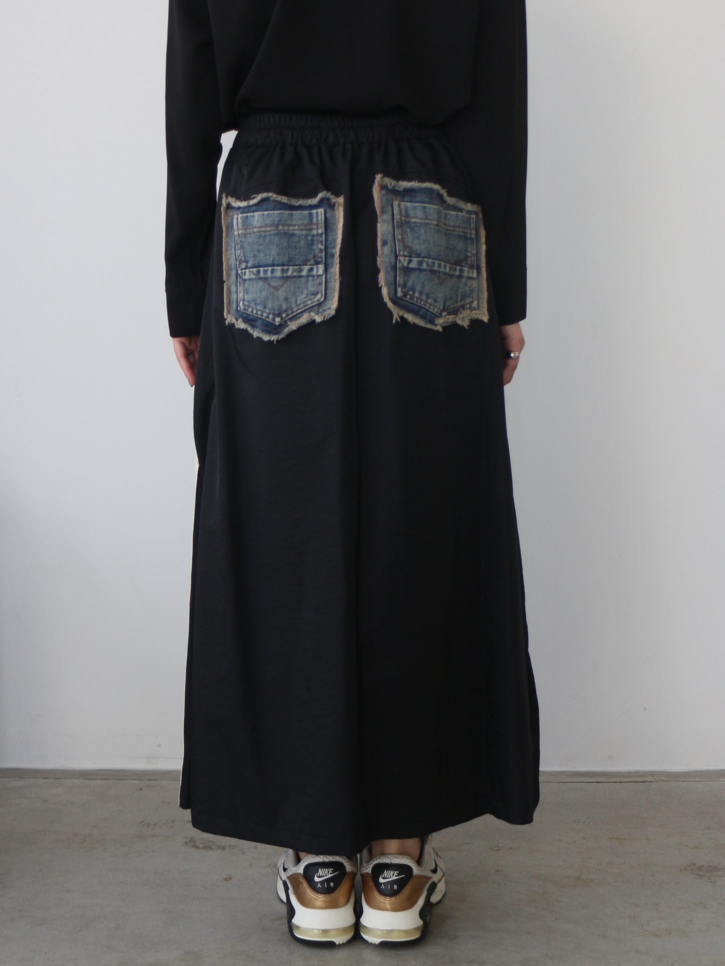 eru　スポーティラインデニムスカート